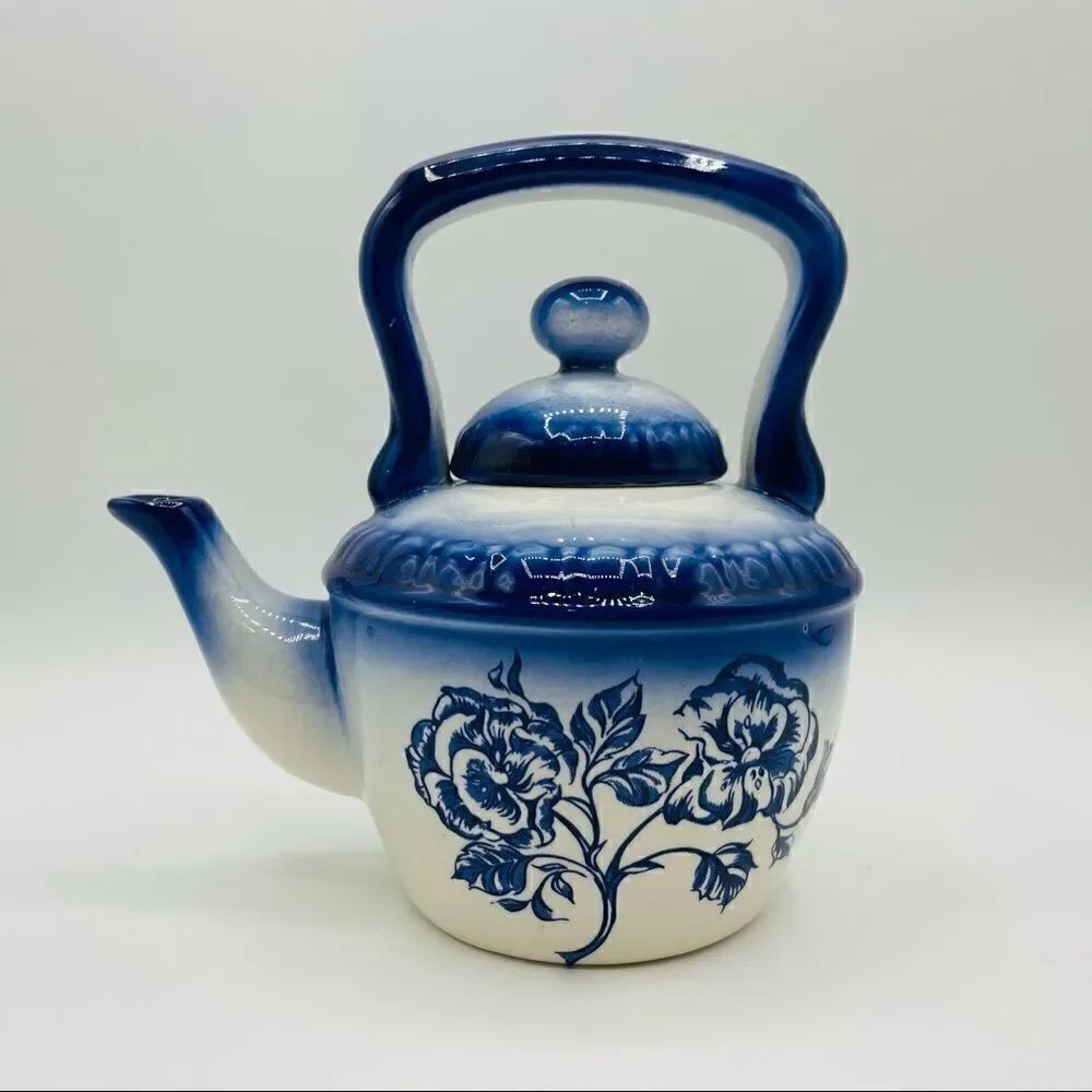 Vintage Carlton Ware Single One Person Floral Teapot